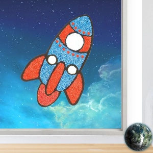 Set Creativ Stickere pentru Fereastra - Rocket NEW - Img 5