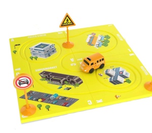 Labirint Magnetic 8 Piese - Autobuzul Scolar - Img 1
