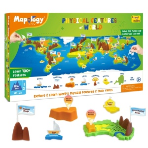 Puzzle Harta Lumii cu Forme de Relief - Img 6