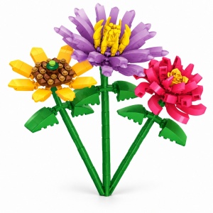 Set constructie 3 flori-Multicolor