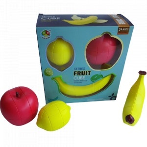 Cadou 5-7 ANI - Puzzle Harta lumii cu steaguri si capitale + Cub Inteligent - Set 3 Fructe - Img 4