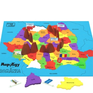 Descopera Romania - Harta Puzzle cu 70+ Activitati despre Geografia, Cultura si Patrimoniul Romaniei - Img 7