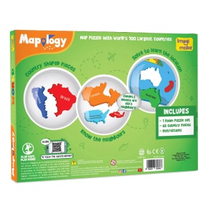 Puzzle Educativ din Spuma EVA - Harta Lumii - Img 6