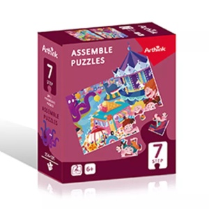 Set 2 Puzzle-uri Educative - 154 si 195 piese - Img 2