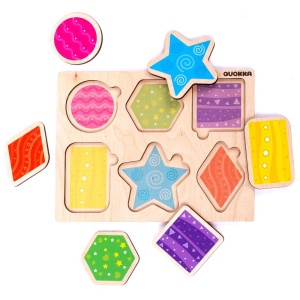Puzzle Lemn - Forme Geometrice