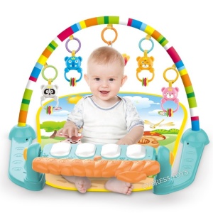 Saltea de Joaca pentru Bebelusi cu Sunete si Lumini Animalute Vesele - Piano Fitness - Img 3