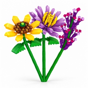 Set constructie 3 flori-Violet
