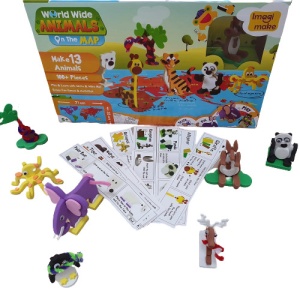 Puzzle Educativ Harta Lumii - Animale - din Spuma EVA - Img 3