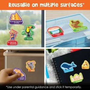 Harta Lumii de Perete cu Stickere Reutilizabile - Img 7