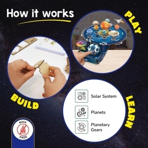 Set Constructie din Lemn - Sistemul Solar - Img 2