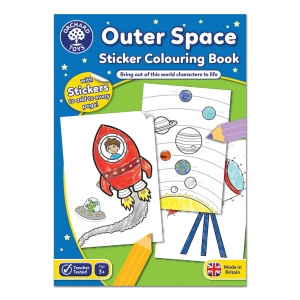 Carte de colorat cu activitati in limba engleza si abtibilduri In Spatiu Outer Space - Img 1