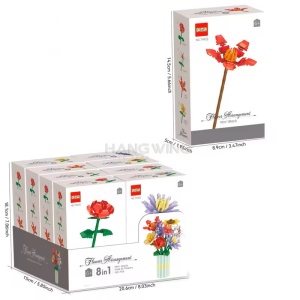 Set Constructie Flori cu Vaza 8 in1 - Img 3
