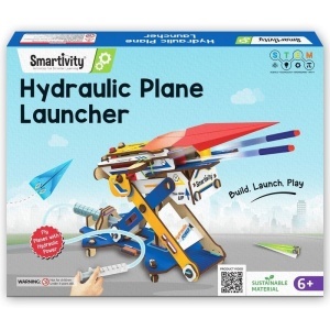 Set Constructie din Lemn - Lansator Hidraulic de Avioane