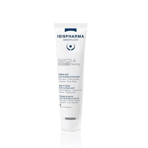 Crema de noapte cu acid glicolic 5.5% Glyco-A Soft Peeling, 30 ml, Isis