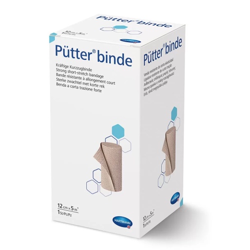 Fasa elastica pentru compresie puternica Putter, 12 cm x 5 m, 1 bucata, Hartmann