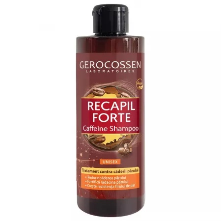 Sampon unisex cu cafeina Recapil Forte, 400 ml, Gerocossen
