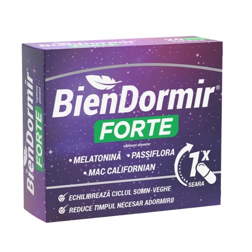 Bien Dormir Forte, 20 capsule, Fiterman Pharma - Img 1