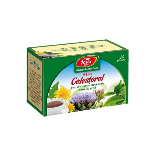 Ceai Colesterol, M103, 20 plicuri, Fares
