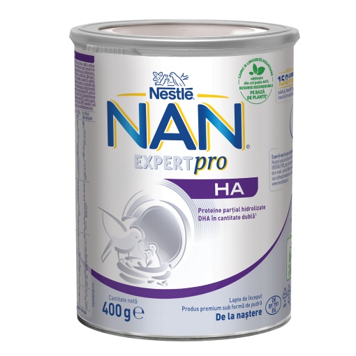 Formula de lapte praf Nan Expertpro HA, +0 luni, 400 g, Nestle