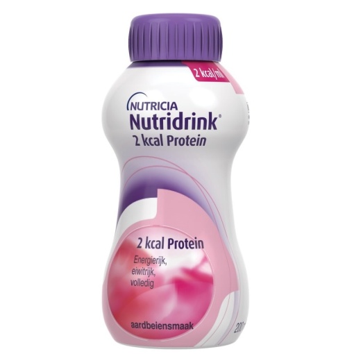 Nutridrink 2 kcal Protein cu aroma de capsuni, 200 ml, Nutricia
