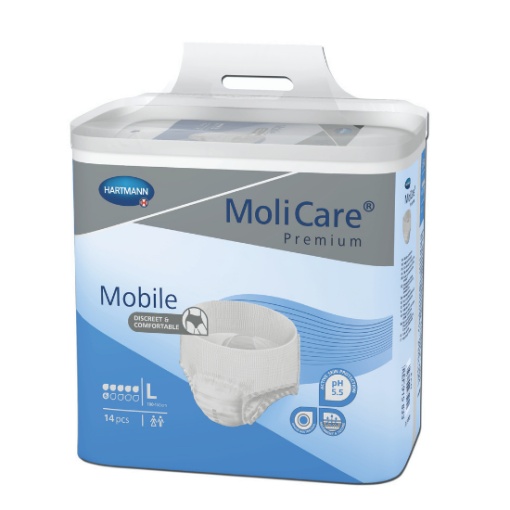 Slip tip scutec L pentru incontinenta Mobile MoliCare , 6 picaturi - 14 bucati, Hartmann