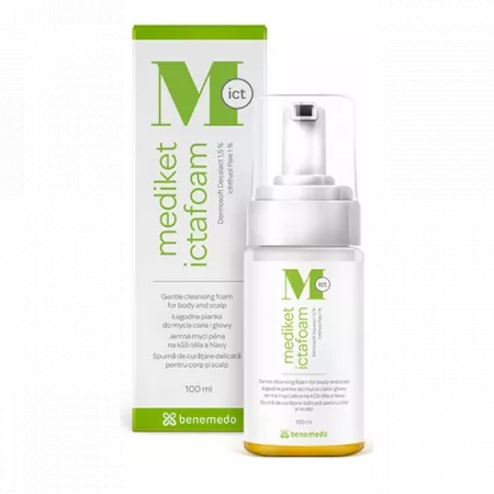 Spuma de curatare pentru scalp si corp Mediket Ictafoam, 100 ml, Benemedo