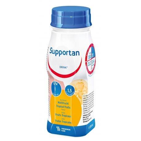 Bautura cu aroma de fructe tropicale Supportan, 4 x 200 ml, Fresenius Kabi
