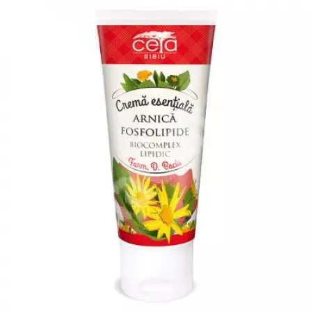 Crema esentiala cu extract de arnica si fosfolipide, 50 ml, Ceta Sibiu
