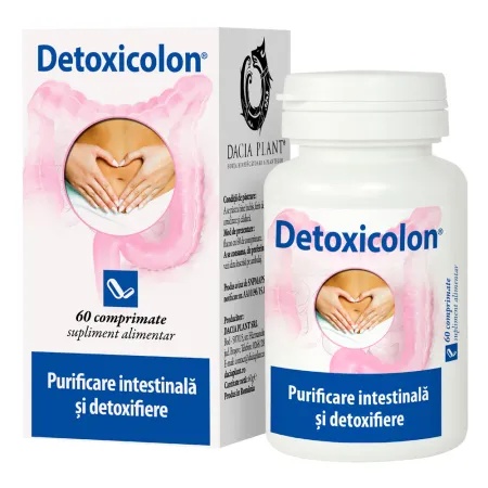 Detoxicolon, 60 comprimate, Dacia Plant - Img 1