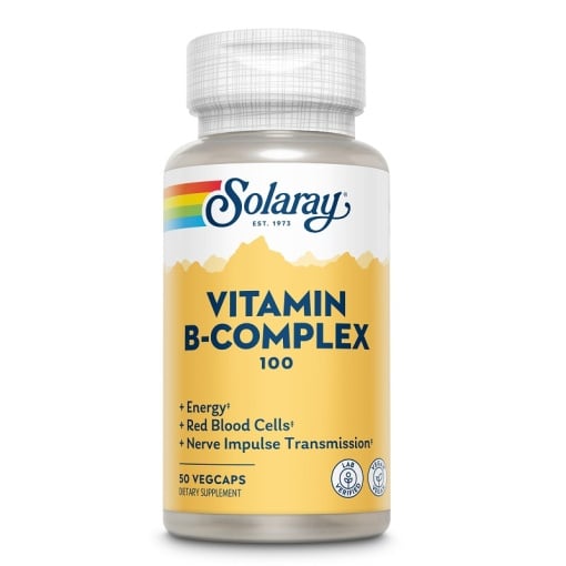Vitamin B-Complex Solaray, 100 mg, 50 capsule, Secom
