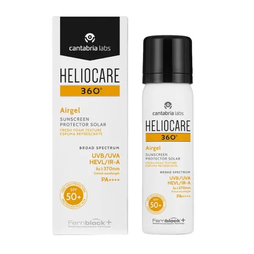 Gel protectie solara SPF 50+ Heliocare 360° Airgel, 60 ml, Cantabria Labs