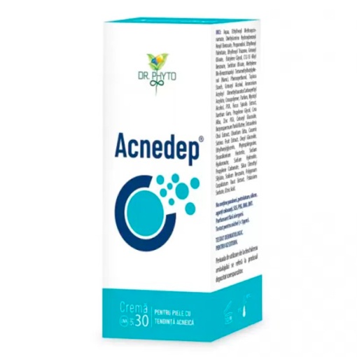Crema pentru tenul predispus la acnee Acnedep, 50 ml, Dr. Phyto
