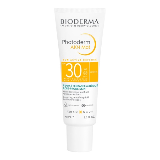Fluid matifiant si corector Akn Mat SPF30 Photoderm, 40 ml, Bioderma