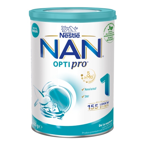 Formula lapte de inceput Nan 1 Optipro HMO, +0 luni, 400 g, Nestle