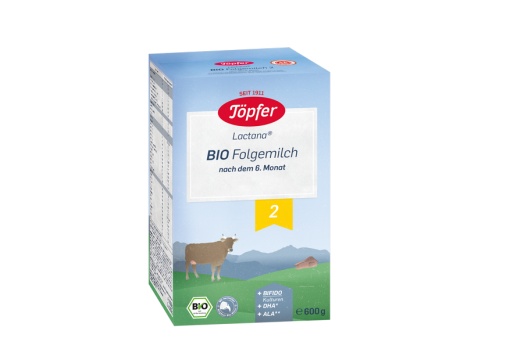 Lapte praf Bio 2 Lactana, 6 luni+, 600 g, Topfer