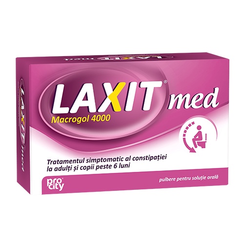 Laxativ sub forma de pulbere pentru solutie orala Laxit Med, 20 plicuri, Fiterman