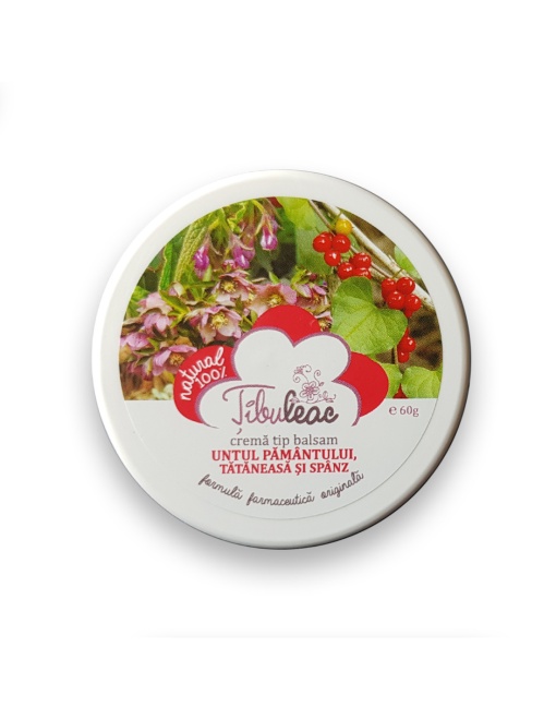 Crema tip balsam untul pamantului, tataneasa si spanz, 30 g, Tibuleac Plant