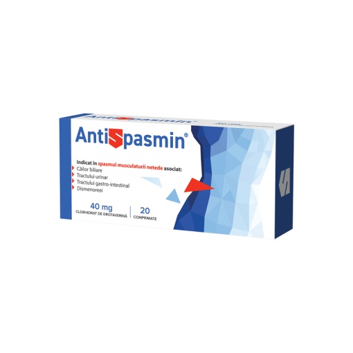 Antispasmin 40 mg, 20 comprimate, Biofarm