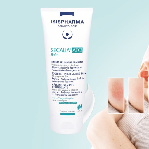 Balsam fluid calmant, relipidant cu absorbtie rapida pentru piele atopica Secalia ATO Balm, 40 ml, IsisPharma