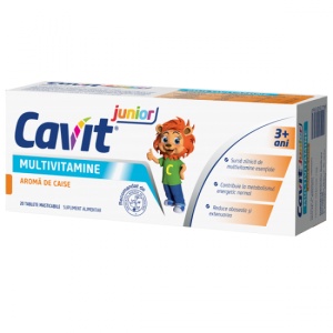 Cavit Junior caise, 20 tablete, Biofarm