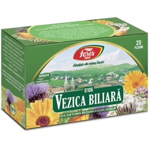 Ceai Vezica Biliara, D106, 20 plicuri, Fares