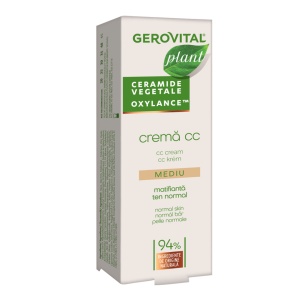 Crema CC nuanta medie Plant, 30ml, Gerovital