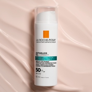 Crema cu protectie solara SPF 50+ pentru fata Anthelios Oil Correct, 50 ml, La Roche-Posay - Img 2