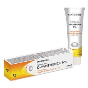 Crema Panthenol Forte 6% Santaderm, 50 ml, Viva Pharma