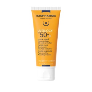 Fluid nuantator UVEBLOCK SPF 50+ Tinted Fluid, 40 ml, Isis Pharma