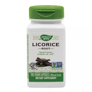 Licorice (Lemn-dulce) 450 mg Nature's Way, 100 capsule, Secom