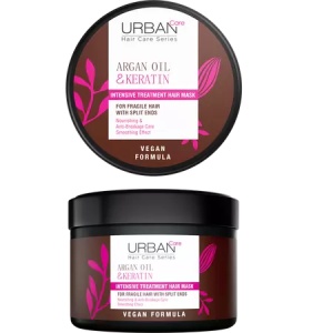 Masca intensiva pentru par cu ulei de Argan si Keratina, 230 ml, Urban Care