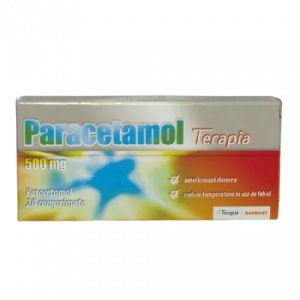 Paracetamol, 500 mg, 20 comprimate, Terapia