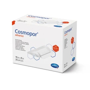 Plasture steril cu corp absorbant si margini autoadezive Cosmopor Advance, 10 x 8 cm, 25 bucati, Hartmann