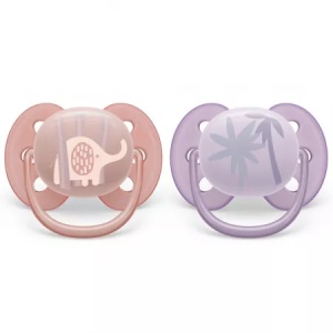 Suzete ultra soft Philips Avent, 0-6 luni, 2 bucati, SCF091/09, Philips
